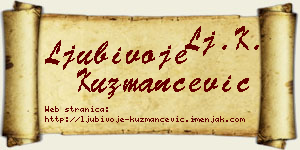 Ljubivoje Kuzmančević vizit kartica